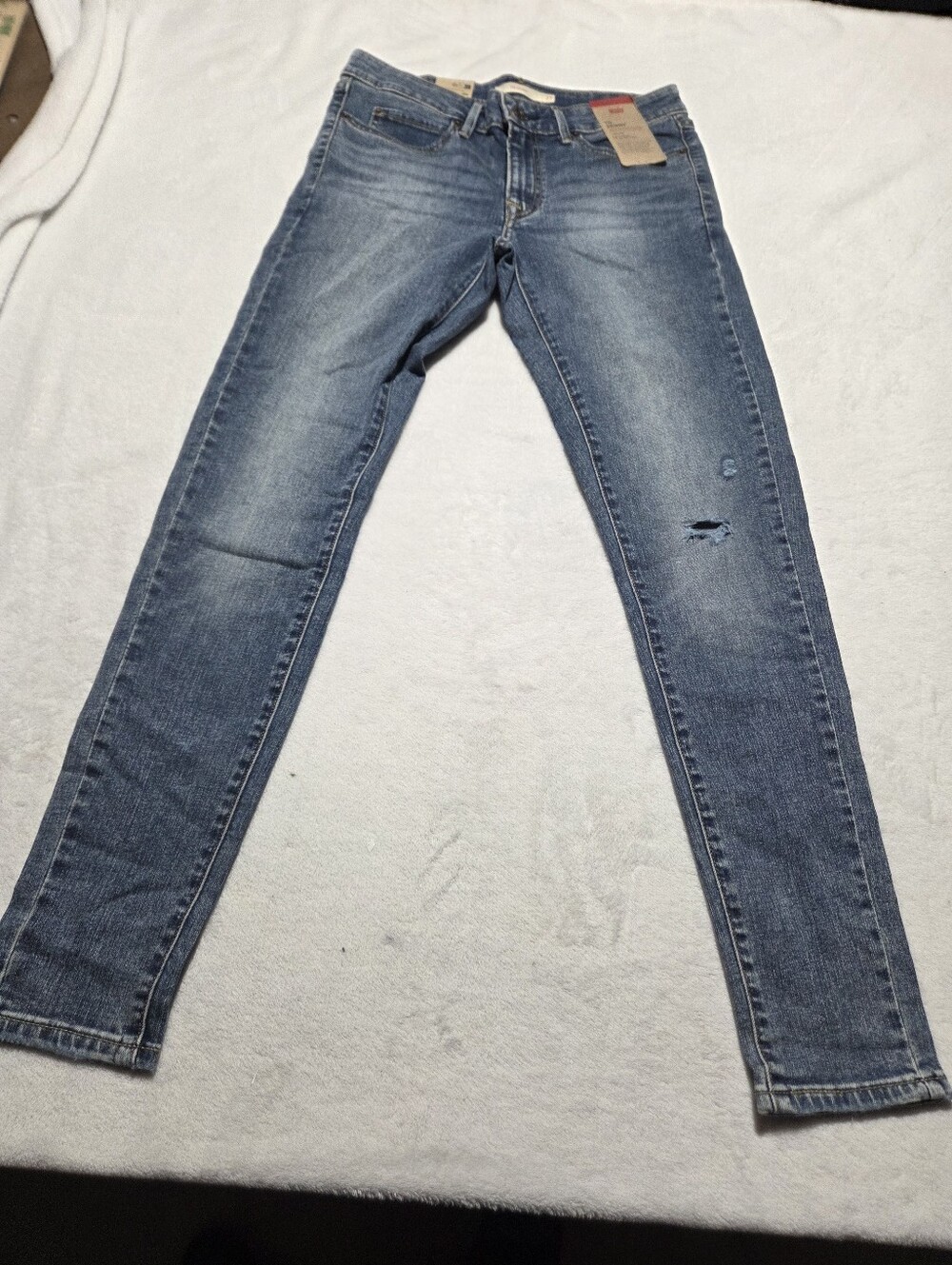 Levi's Womens 711 Skinny Jeans Mid Rise - Blue Denim ( W27 -L30) NWT